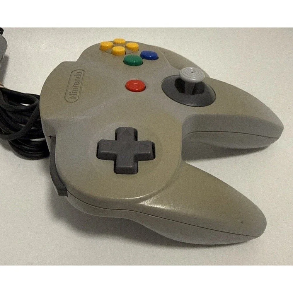 Nintendo 64 Solid Gray Controller NUS-005 Official N64 OEM Tested TIGHT STICK